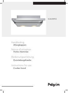 Bruksanvisning Pelgrim SLK635RVS Köksfläkt