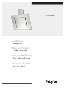 Bruksanvisning Pelgrim RSK861RVS Köksfläkt
