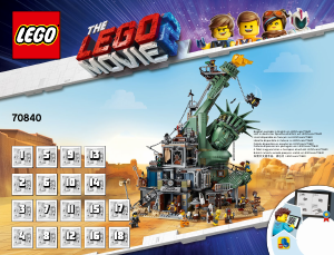 Manual Lego set 70840 Movie Welcome to Apocalypseburg!