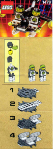 Manual Lego set 1479 Blacktron Two-Pilot craft