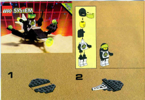 Manual Lego set 1887 Blacktron Scout patrol ship