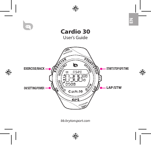 Manuale Bryton Cardio 30 Orologio sportivo