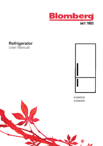 Manual Blomberg KGM4550 Fridge-Freezer