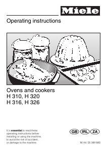 Manual Miele H 320 Oven