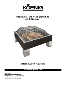 Bedienungsanleitung Koenig B08506 Quad 680 Barbecue
