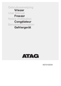 Mode d’emploi ATAG KD72102CN Congélateur
