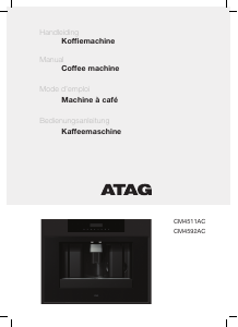Bedienungsanleitung ATAG CM4511AC Kaffeemaschine