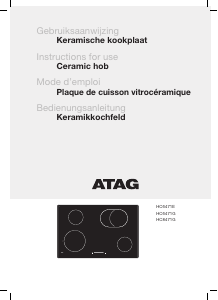 Mode d’emploi ATAG HC8471G Table de cuisson