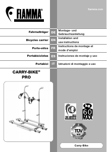 Manual Fiamma Carry-Bike Pro Bicycle Carrier