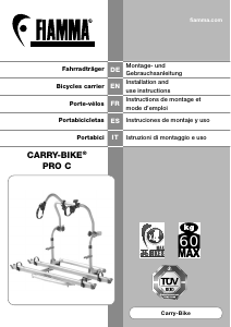 Manual de uso Fiamma Carry-Bike Pro C Porta bicicleta