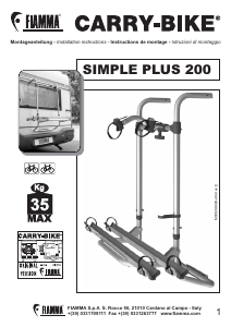 Manuale Fiamma Carry-Bike Simple Plus 200 Portabiciclette