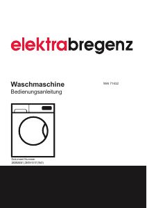 Bedienungsanleitung Elektra Bregenz WAI 71432 Waschmaschine