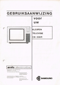 Handleiding Samsung CB-338R Televisie