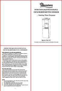 Handleiding Ramtons RM/357 Waterdispenser