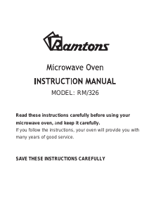 Handleiding Ramtons RM/326 Magnetron