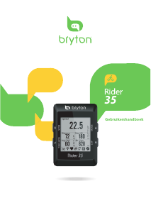 Handleiding Bryton Rider 35 Fietscomputer