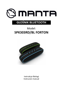 Instrukcja Manta SPK303BL Głośnik