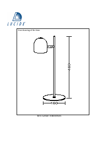 Kasutusjuhend Lucide 03603/05/31 Skanska Lamp