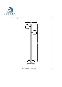 Manuale Lucide 03703/10/31 Skanska Lampada