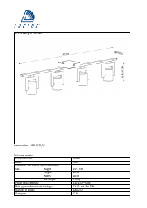 Bruksanvisning Lucide 05913/20/36 Conni Lampa