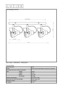 説明書 Lucide 05922/03/30 Cicleta ランプ