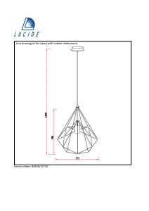 Manual Lucide 06496/37/30 Ricky Lamp