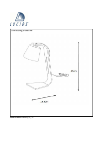 Bruksanvisning Lucide 06502/81/31 Nordic Lampa