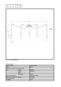 Kasutusjuhend Lucide 08408/05/30 Fix multiple Lamp