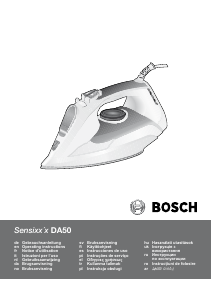 Bruksanvisning Bosch TDA502801T Sensixx Strykejern