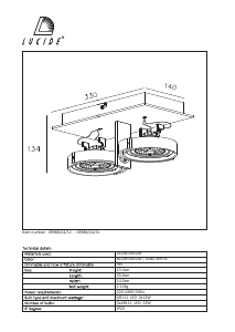 Manual de uso Lucide 09988/24/31 Spectrum Lámpara