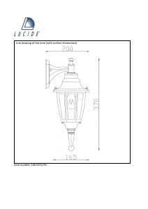 Kasutusjuhend Lucide 11833/01/30 Tireno Lamp