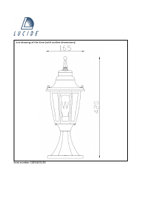 Kasutusjuhend Lucide 11834/01/30 Tireno Lamp