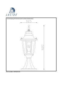 Bruksanvisning Lucide 11834/01/31 Tireno Lampa