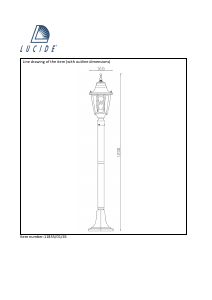 사용 설명서 Lucide 11835/01/45 Tireno 램프
