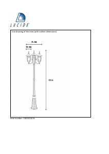 Használati útmutató Lucide 11835/03/31 Tireno Lámpa