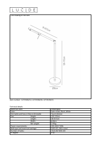 Brugsanvisning Lucide 12719/06/12 Bergamo Lampe