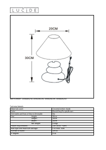 Hướng dẫn sử dụng Lucide 14560/81/36 Karla Đèn