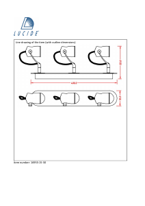 Bruksanvisning Lucide 16955/15/30 Samba Lampa