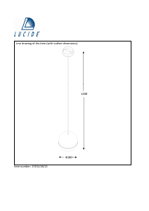 Bruksanvisning Lucide 17452/18/12 Volo Lampa