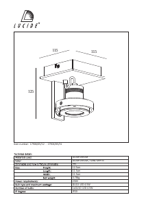 Manual Lucide 17906/05/31 Landa Candeeiro