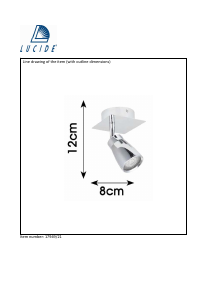 説明書 Lucide 17949/21/11 Lana ランプ