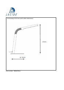 Instrukcja Lucide 18602/03/30 Gilly Lampa