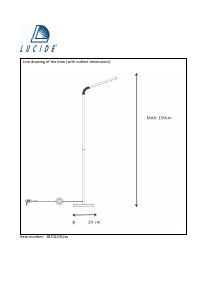 Bruksanvisning Lucide 18702/05/30 Gilly Lampa