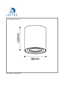 Manual de uso Lucide 22952/01/31 Tube Lámpara