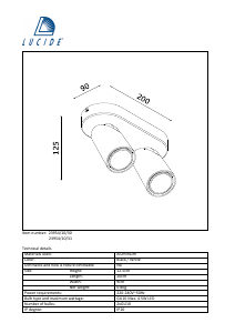 Handleiding Lucide 23954/10/31 Xyrus Lamp