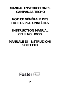 Manuale Foster Cloud 130 Cappa da cucina
