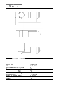 Bruksanvisning Lucide 26957/20/30 Lennert Lampa