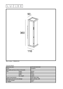 Hướng dẫn sử dụng Lucide 27885/02/30 Claire mini Đèn