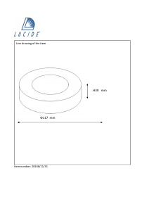 説明書 Lucide 28106/11/31 Brice ランプ