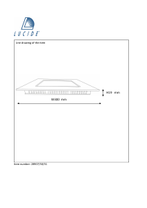 사용 설명서 Lucide 28907/30/31 Brice 램프